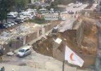 Ümraniye'de istinat duvarı çöktü