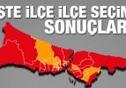 23 Haziran 2019 İstanbul İlçeleri sonuçları