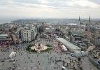 Taksim Camii inşaatındaki son durum havadan fotoğraflandı