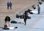 Las Vegas'ta insanlık dışı karantina: Evsizleri barınaklardan çıkarıp otoparka aldılar