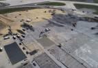 Atatürk Havalimanı'na yapılan hastane inşaatında zemine beton dökümü başladı