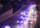 61 ambulansla dev konvoy! İstanbul'a b&ouml;yle geldi