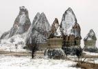 Kar yağdı, tablo gibi fotoğraflar ortaya &ccedil;ıktı