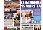 11 Mart perşembe gazete manşetleri - Akkuyu NGS i&ccedil;in hangi gazete ne başlık attı?