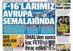 F-16'larımız avrupa semalarında - 5 Temmuz Pazartesi 2021 Gazete manşetleri