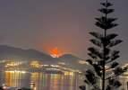 Bodrum'da makilik ve otluk alanda yangın