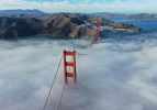 San Francisco'nun simgesinde kartpostallık manzara