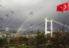 İstanbul'da göz kamaştıran gökkuşağı manzarası