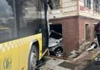 Beykoz'da İETT otobüsü 4 otomobile çarptı