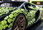 15 kişi 9 bin saatte yaptı! LEGO'nun gerçek boyutlu Lamborghini Sian FKP 37 modeli İstanbul'da! 