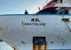 'Anatolian' gemisinin içinden saldırın izleri