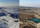 İki fotoğraf arasındaki fark son yılların en kurak kışını gözler önüne serdi