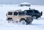 Van'da adrenalin tutkunları karlı arazide off-road yaptı