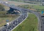 Bayram dönüşü trafik durma noktasına geldi! Havadan denetim yapılıyor