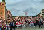 Polonya'daki Belarus vatandaşlarından Lukaşenko protestosu