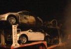 Elon'un Tesla'ları cayır cayır yandı!
