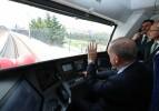 Cumhurbaşkanı Erdoğan, Sirkeci-Kazlıçeşme Raylı Sistem Hattı'nda tren kullandı