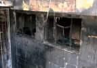 Beşiktaş'taki yangında zarar gören binanın içi görüntülendi
