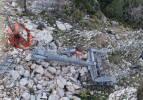 Antalya'daki teleferik kazasının enkazı görüntülendi