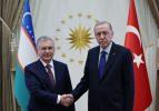 &Ouml;zbekistan Cumhurbaşkanı Mirziyoyev Ankara'da! Erdoğan resmi t&ouml;renle karşıladı