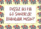 Dişsiz iki fillin gizlendiği bu bulmacayı 60 saniyede çözebilir misiniz?