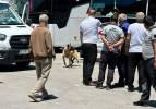 Elazığ'da terminalde dehşet anları: Kurt cinsi k&ouml;pek kadına saldırdı
