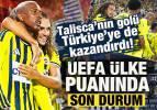 Talisca'nın galibiyet gol&uuml; T&uuml;rkiye'ye de kazandırdı! UEFA &uuml;lke puanında son durum