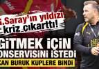 Galatasaraylı yıldız gitmek i&ccedil;in bonservisini istedi: Okan Buruk k&uuml;plere bindi