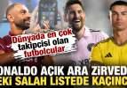 D&uuml;nyada en &ccedil;ok takip&ccedil;isi olan futbolcular: Ronaldo a&ccedil;ık ara zirvede! Peki Salah ka&ccedil;ıncı?