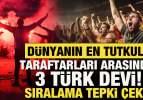 D&uuml;nyanın en tutkulu taraftarları arasında 3 T&uuml;rk devi! Sıralama tepki &ccedil;ekti