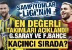 Şampiyonlar Ligi'nin en değerli takımları a&ccedil;ıklandı! G.Saray ve F.Bah&ccedil;e ka&ccedil;ıncı sırada?