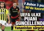 Fenerbah&ccedil;e 3 puanı 90'da ka&ccedil;ırdı! UEFA &uuml;lke puanına etkisi nasıl oldu? İşte g&uuml;ncel sıralama