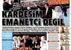 28 Ağustos 2014 gazete manşetleri