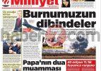 30 Kasım 2014 gazete manşetleri