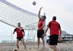 G.Saraylı oyuncuların voleybol keyfi