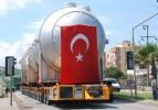 Dev kazan için 264 tekerlekli araç