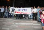 Aziz Yıldırım'a NTV önünde protesto