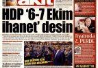 5 Kasım 2014 gazete manşetleri
