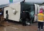 Kastamonu'da yolcu otob&uuml;s&uuml; devrildi: 25 yaralı