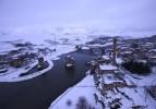 Hasankeyf 50 yıldır b&ouml;yle kar g&ouml;rmedi