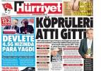 27 Ağustos 2015 gazete manşetleri