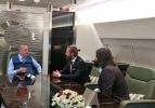 Erdoğan'ın uçağında sürpriz misafirler