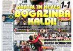 BJK-TS maçının gazete manşetleri...