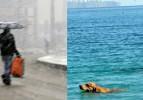 Hakkari'de kar, Antalya'da deniz keyfi