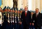 Erdoğan'a Kazakistan'da t&ouml;renle karşılandı