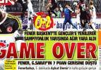 Gazetelerin spor manşetleri