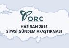 Haziran 2015 siyasi g&uuml;ndem araştırması