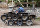 Konyalı tank görünümlü paletli araç yaptı