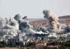 Kobani'de bomba yağmuru