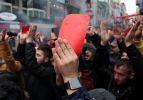 Trabzon'da kırmızı kartlı protesto